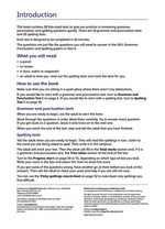 KS2 SATs Grammar, Punctuation and Spelling 10-Minute Tests Notes & Guidance