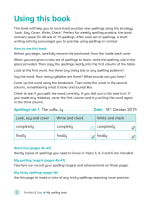 My Spelling Book Notes & Guidance