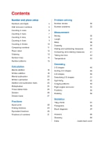 KS1 SATs Maths Revision Guide Contents