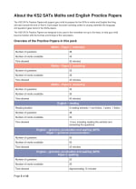 KS2 SATs Maths and English Practice Papers Notes & Guidance