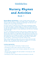 Nursery Rhymes and Activities Book 1 : Schofield and Sims
