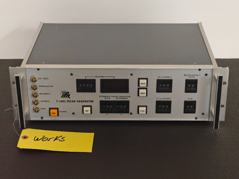 IFR (Aeroflex/Viavi) T-1401 TACAN Generator/Transponder Test Set - AS REMOVED by IFR - Used - As Removed Condition