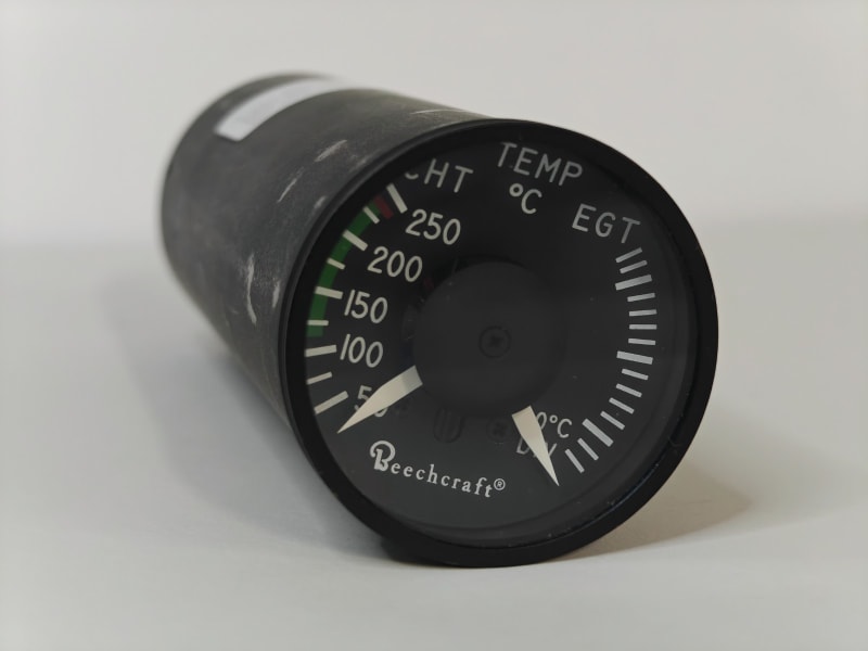 Beechcraft 58-380104-5 (MD74-5) CHT/EGT Indicator - AS REMOVED by Beechcraft - Used - As Removed Condition