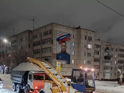 В Лениногорске за одну ночь вывези 136 грузовиков снега