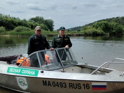 Патрулирование прибрежной зоны реки Кама