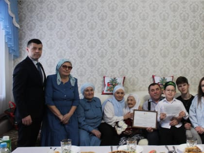 95-летний юбилей отметила труженица тыла из села Татарское Сунчелеево Мингаян Мингатьевна Мингатина