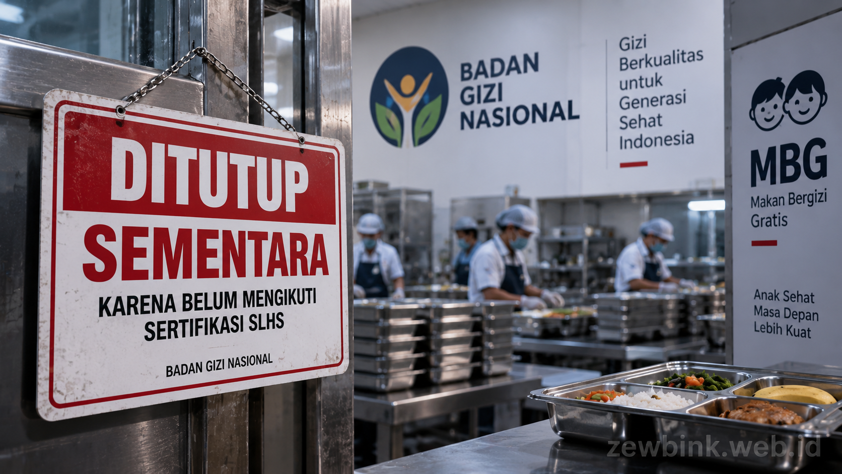BGN Tutup Sementara 1.999 Dapur MBG yang Belum Mendaftar SLHS