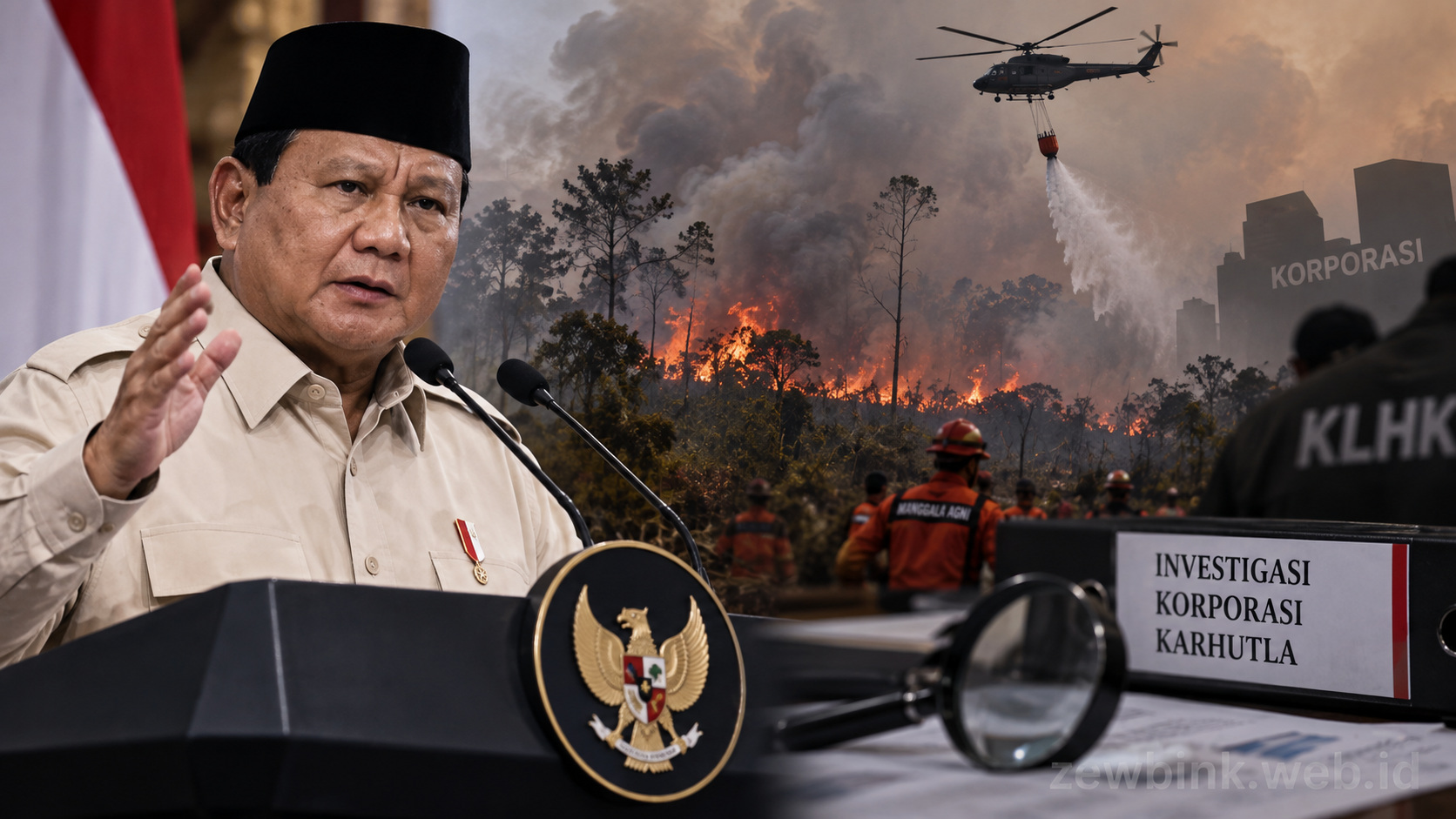 Presiden Prabowo Minta Dugaan Korporasi Terlibat Karhutla Diusut
