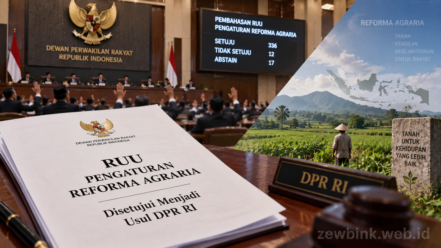 RUU Pengaturan Reforma Agraria Disetujui Menjadi Usul DPR RI