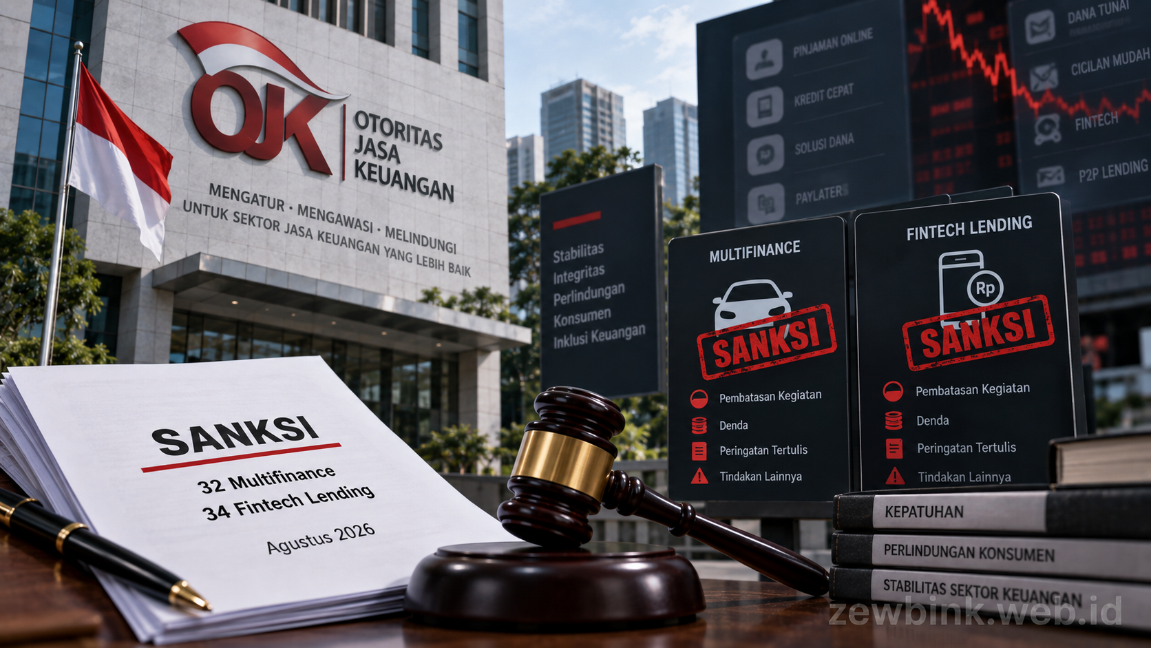 OJK Beri Sanksi kepada 32 Multifinance dan 34 Fintech Lending pada Agustus