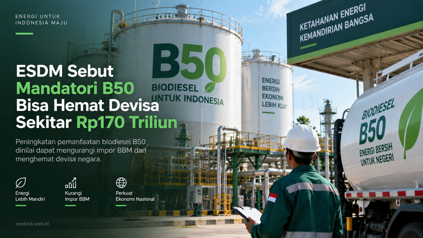 ESDM Sebut Mandatori B50 Bisa Hemat Devisa Sekitar Rp170 Triliun