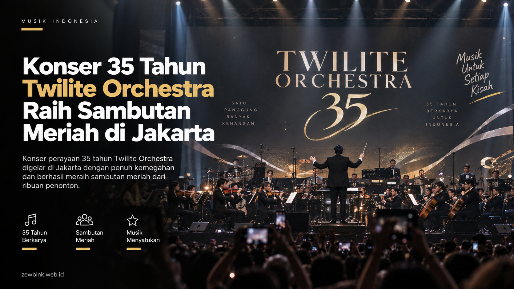 Konser 35 Tahun Twilite Orchestra Raih Sambutan Meriah di Jakarta