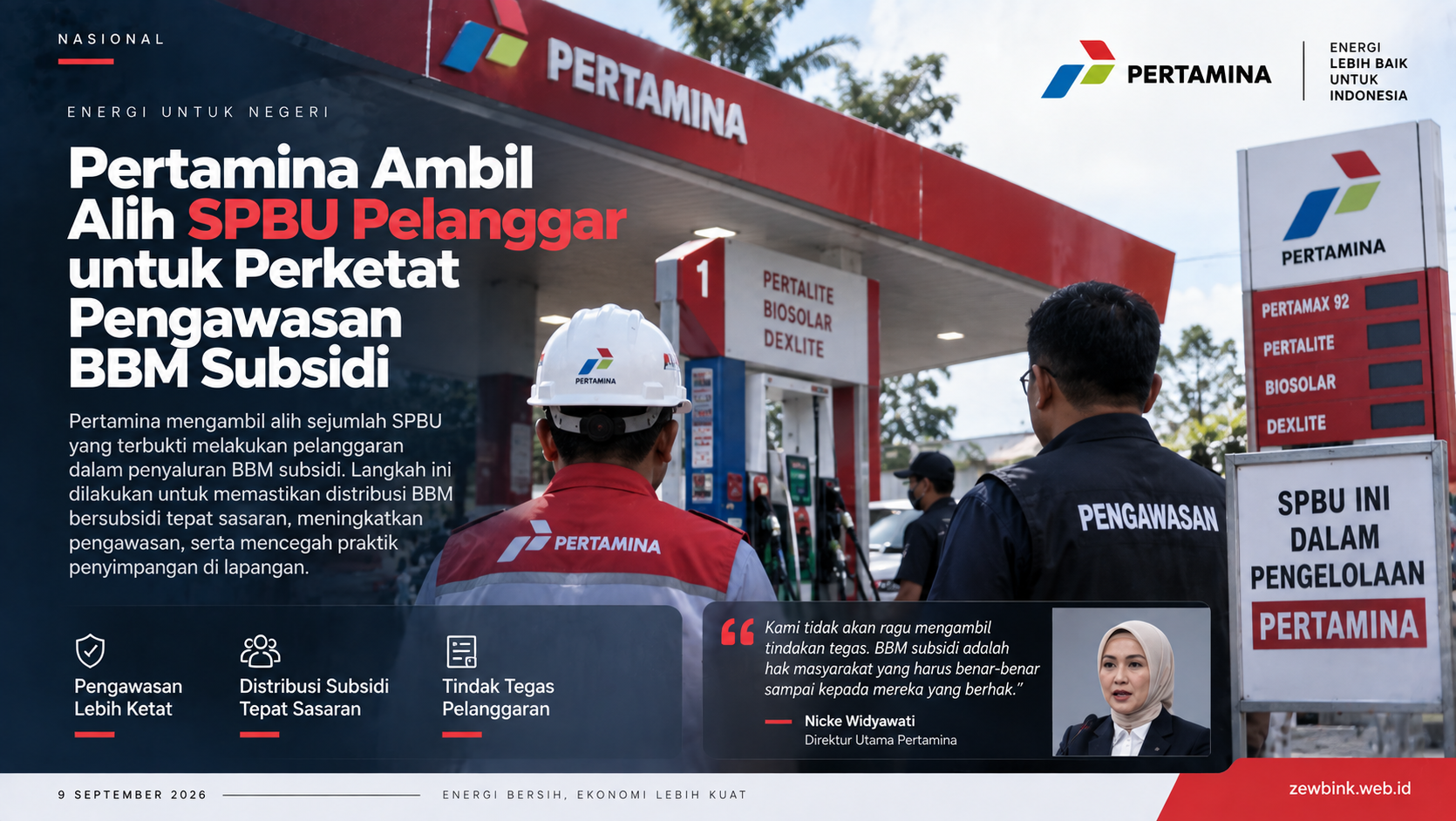 Pertamina Ambil Alih SPBU Pelanggar untuk Perketat Pengawasan BBM Subsidi