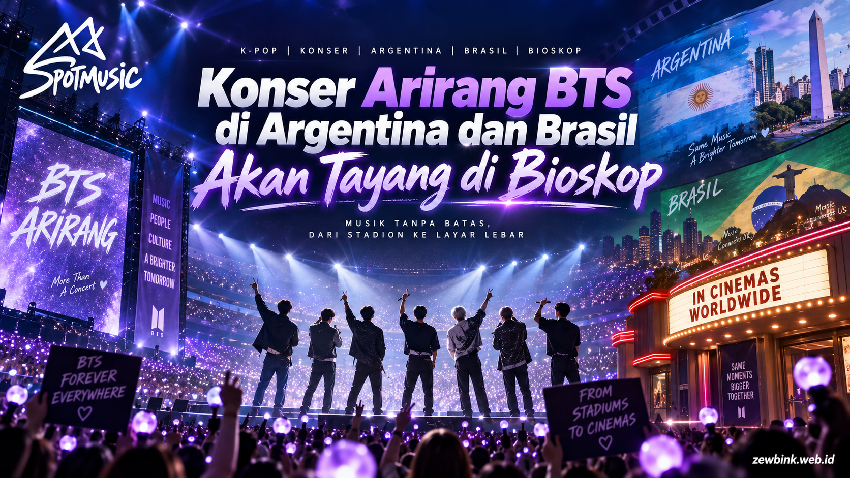 Konser Arirang BTS di Argentina dan Brasil Akan Tayang di Bioskop