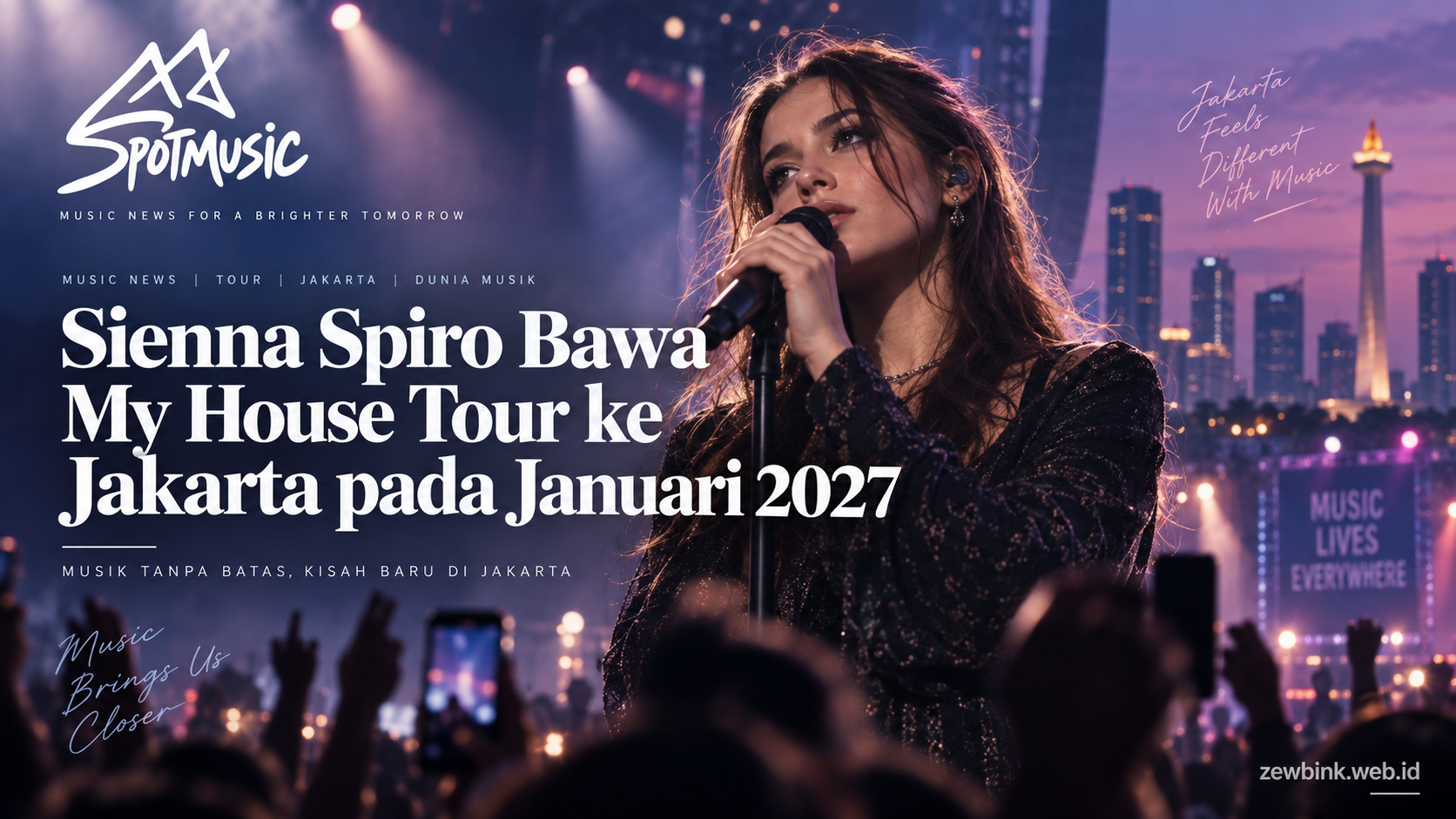 Sienna Spiro Bawa My House Tour ke Jakarta pada Januari 2027