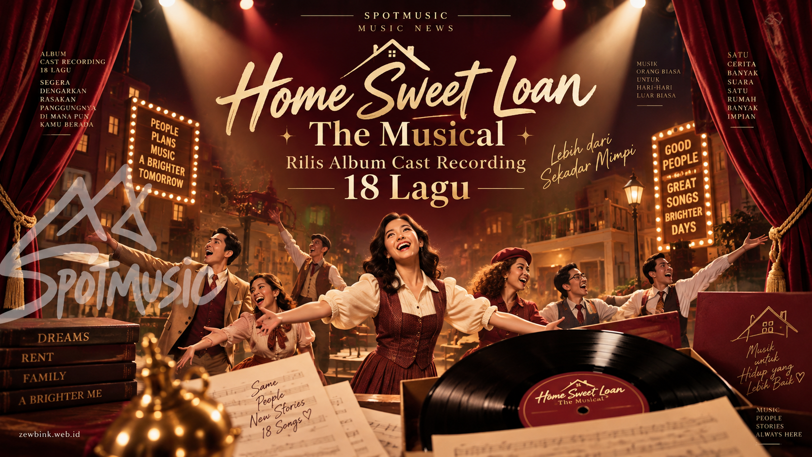 Home Sweet Loan The Musical Rilis Album Cast Recording 18 Lagu