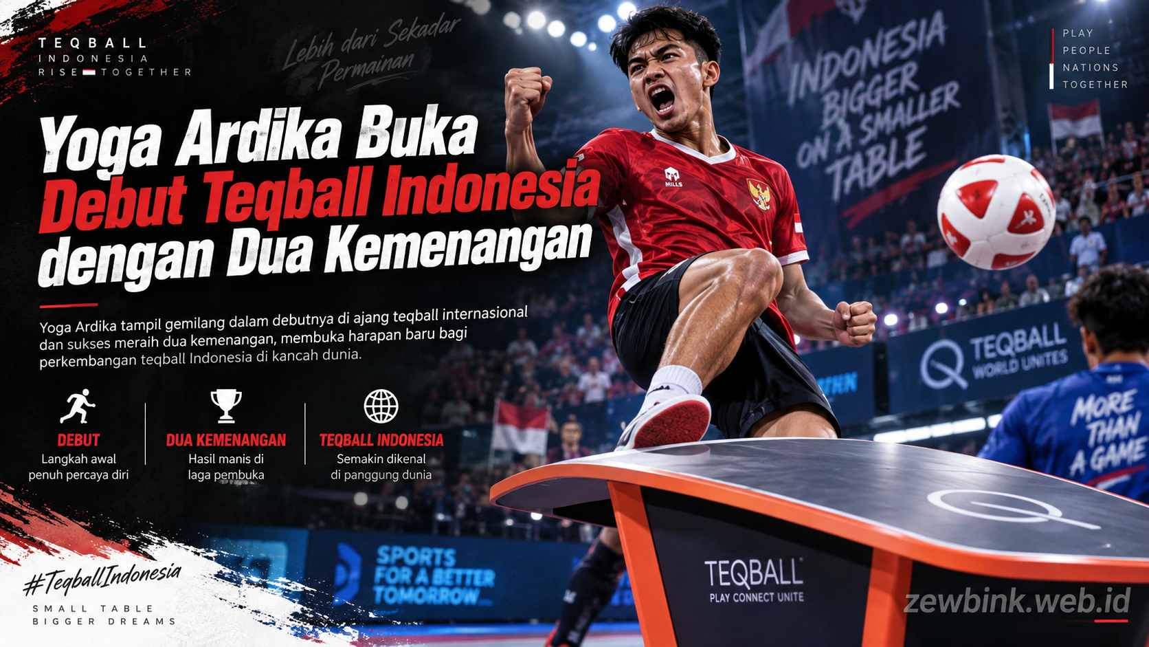 Yoga Ardika Buka Debut Teqball Indonesia dengan Dua Kemenangan