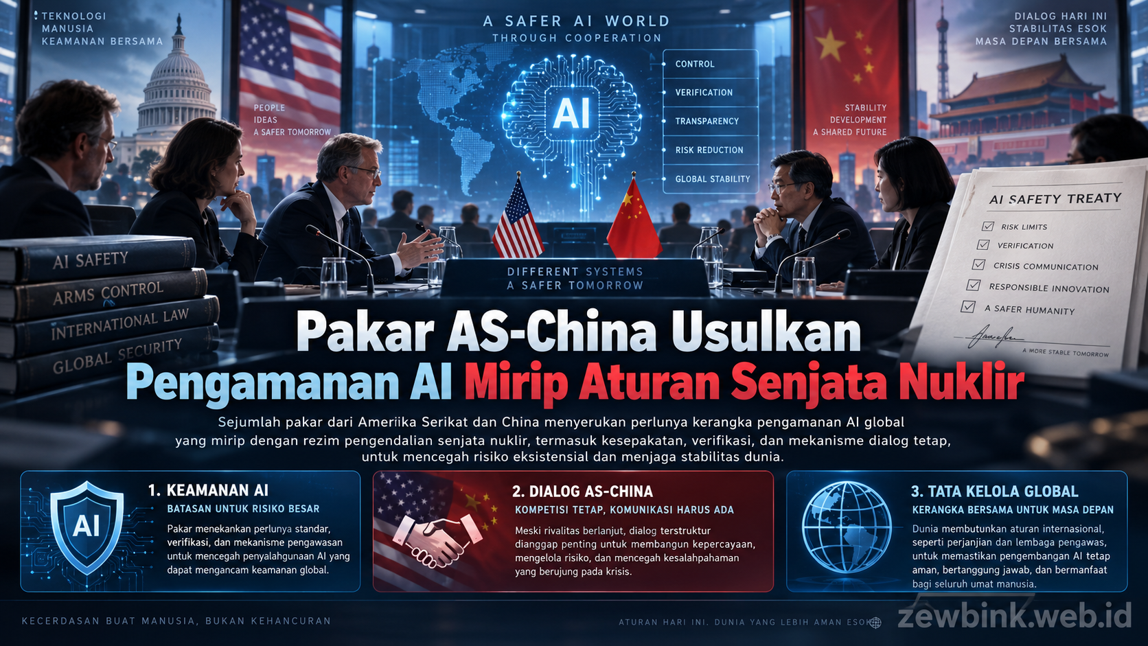 Pakar AS-China Usulkan Pengamanan AI Mirip Aturan Senjata Nuklir