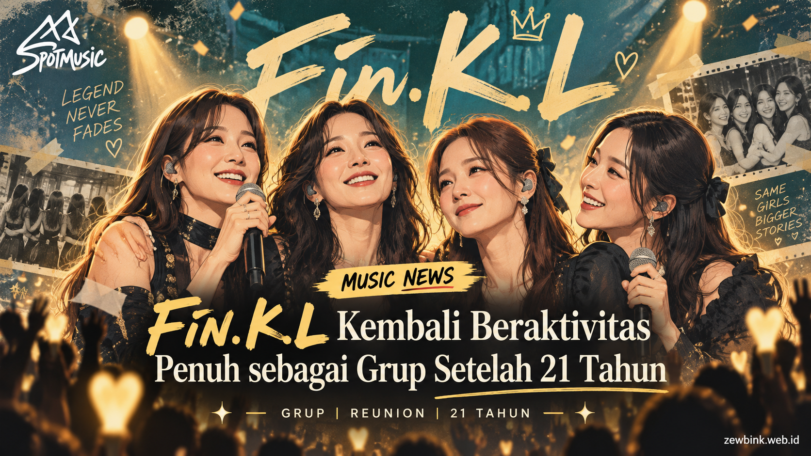 Fin.K.L Kembali Beraktivitas Penuh sebagai Grup Setelah 21 Tahun