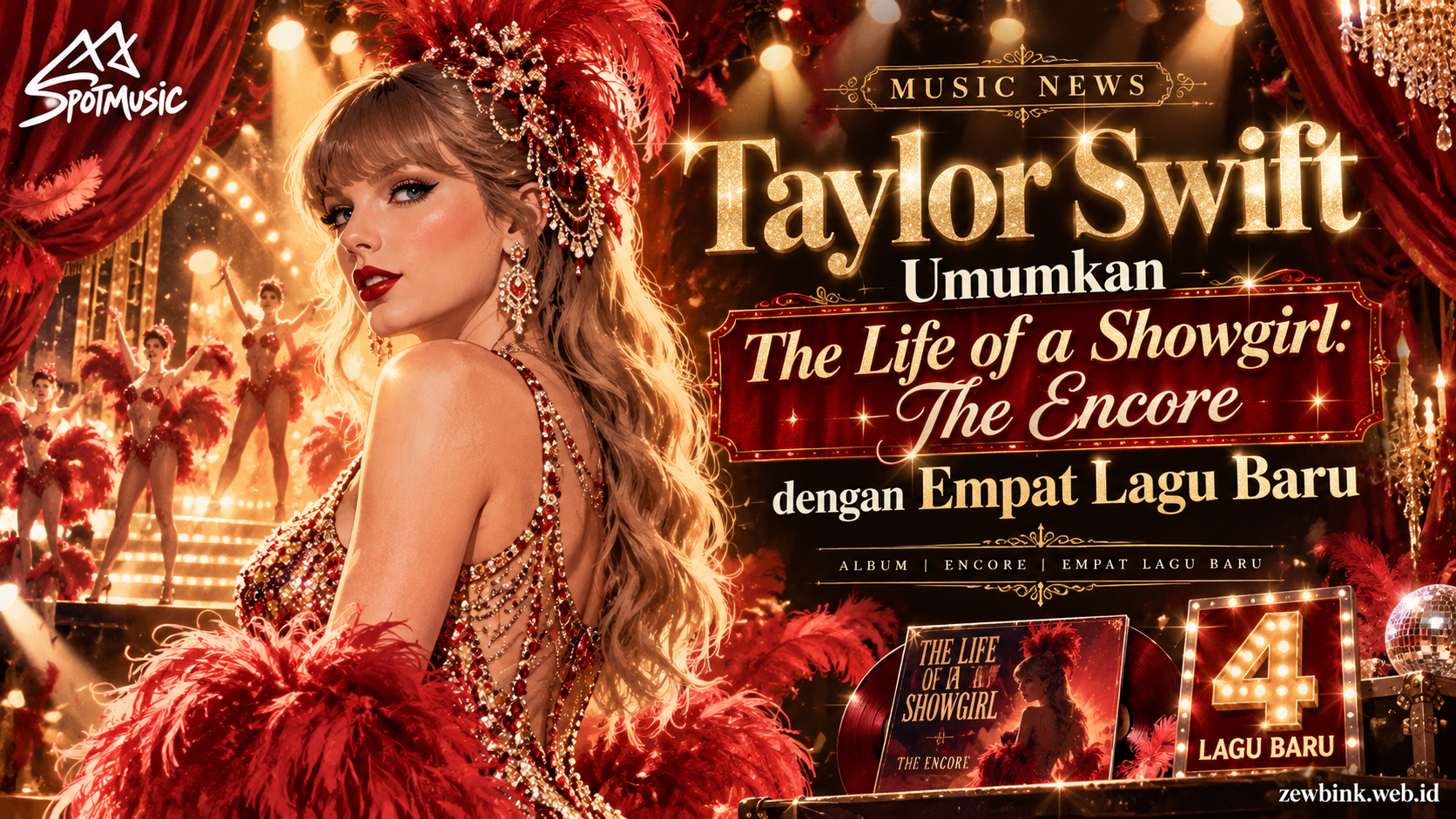 Taylor Swift Umumkan The Life of a Showgirl: The Encore dengan Empat Lagu Baru