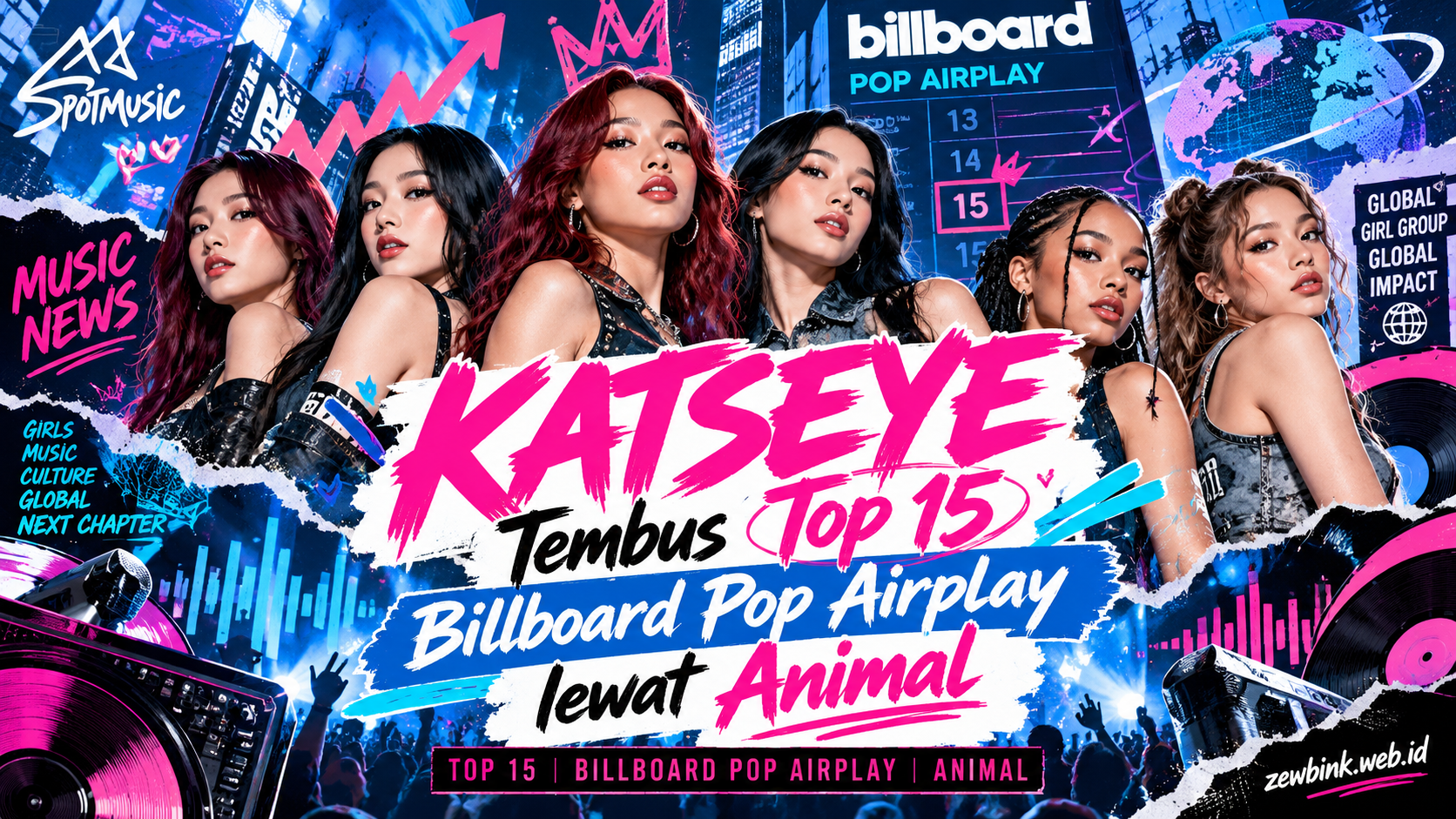 KATSEYE Tembus Top 15 Billboard Pop Airplay lewat Animal
