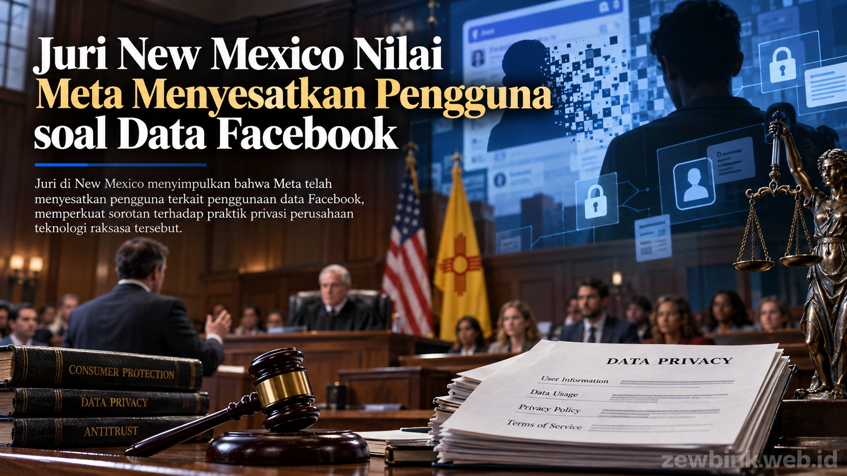 Juri New Mexico Nilai Meta Menyesatkan Pengguna soal Data Facebook