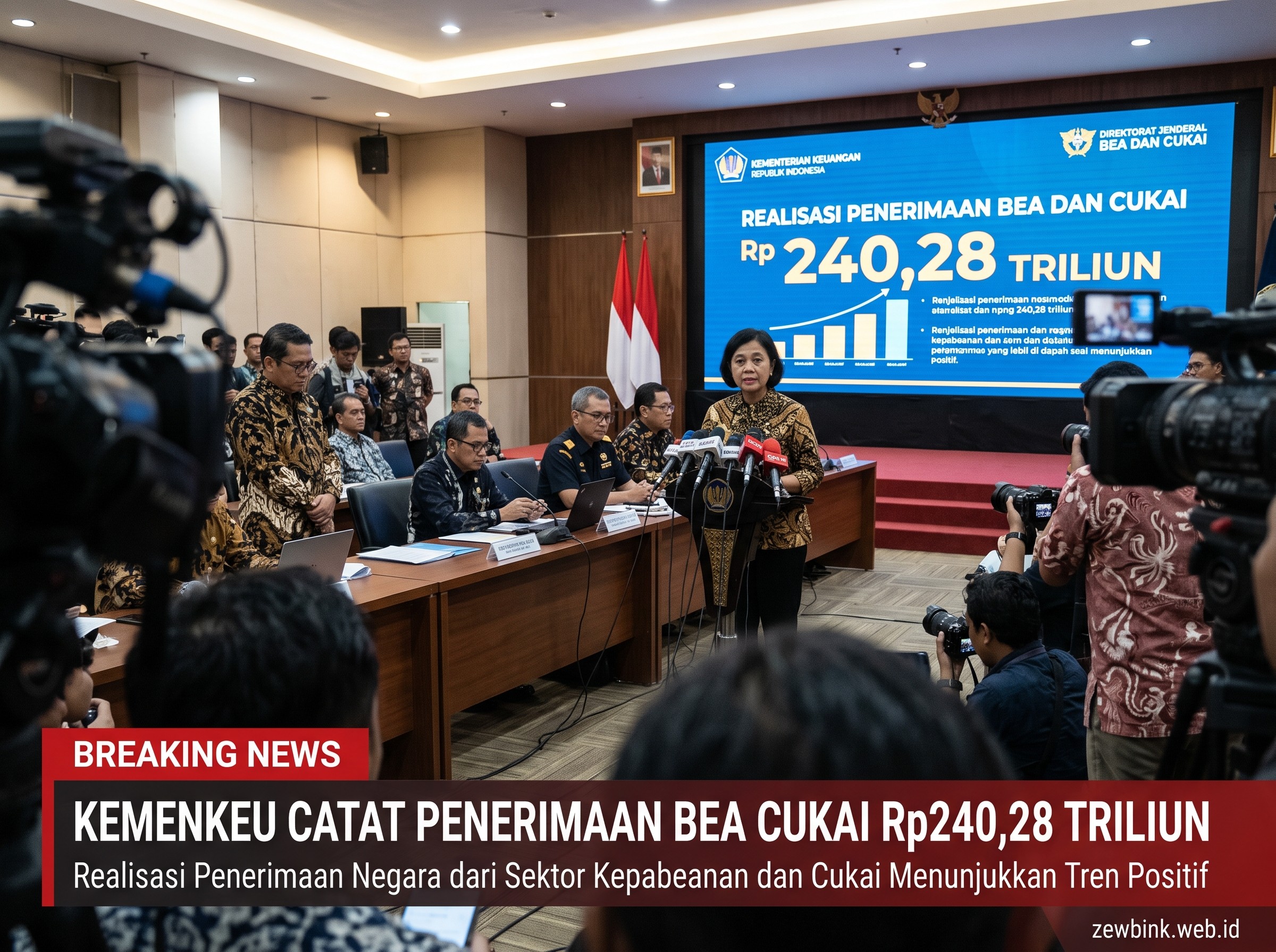Kemenkeu Catat Penerimaan Bea Cukai Rp240,28 Triliun