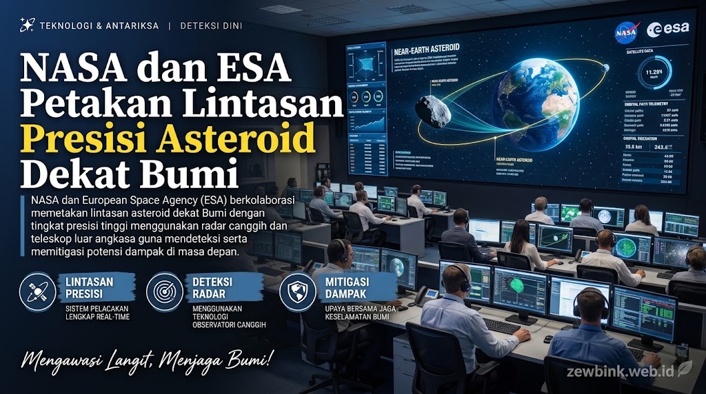 NASA dan ESA Petakan Lintasan Presisi Asteroid Dekat Bumi