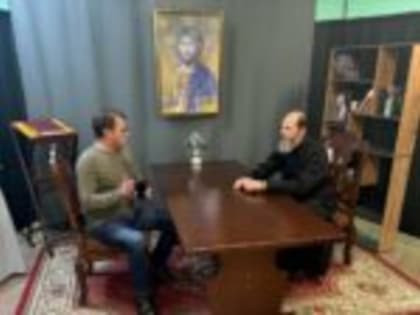 Рабочая встреча владыки Варнавы с генеральным директором телеканала ЛенТВ24