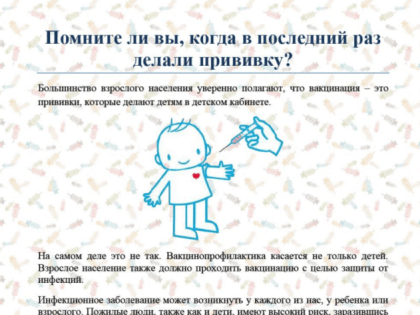 Своевременная вакцинация – надежная защита от болезней