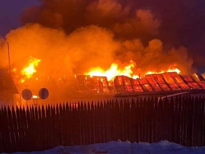 В Устье горело деревообрабатывающее предприятие