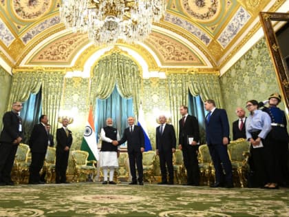 О товарообороте, энергетике и Украине. Как прошли переговоры Путина с премьер-министром Индии Моди