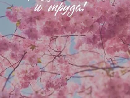 С Днем весны и труда!