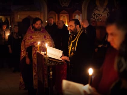 Чтение Великого канона преподобного Андрея Критского совершается на петербургском подворье Коневского монастыря