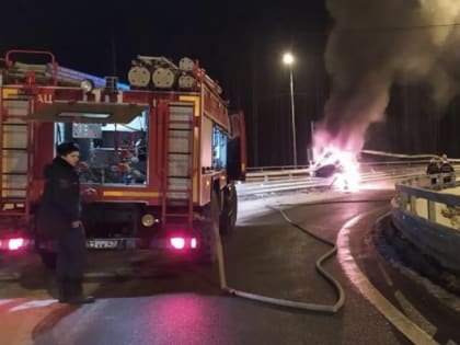 Спасатели пришли на помощь автомобилисту, вылетевшему в кювет под Кировском