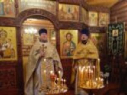 Божественная литургия и знакомство с новым настоятелем в храме Живоначальной Троицы посёлка Мельниково