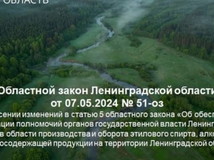 Запрет на продажу алкоголя после 23:00 в Ленинградской области