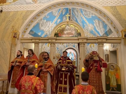 Престольный праздник встретили в храме священномученика Игнатия Богоносца г.Выборга