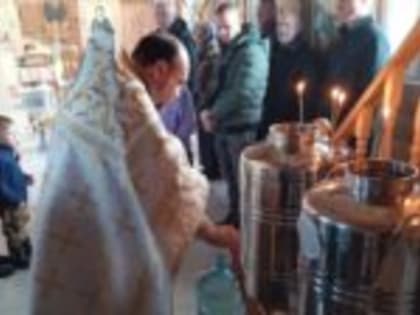 Крещение в п. Красная Заря