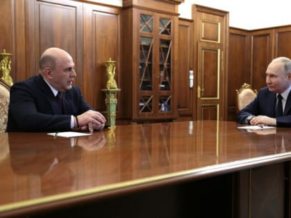 «Будет правильно, чтобы вы продолжили». Путин встретился с Мишустиным перед голосованием Госдумы