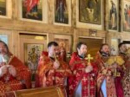 Празднование Престольного праздника в храме святого Вениамина