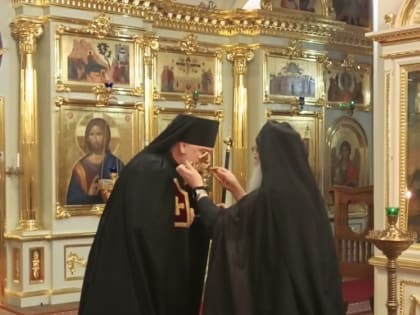 Накануне Великого поста в Коневском монастыре традиционно совершена вечерня с Чином прощения