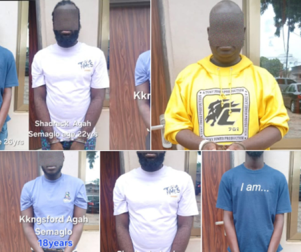Accra Regional Police Command Nabs Five Suspected Armed Robbers in Intelligence-Led Operation