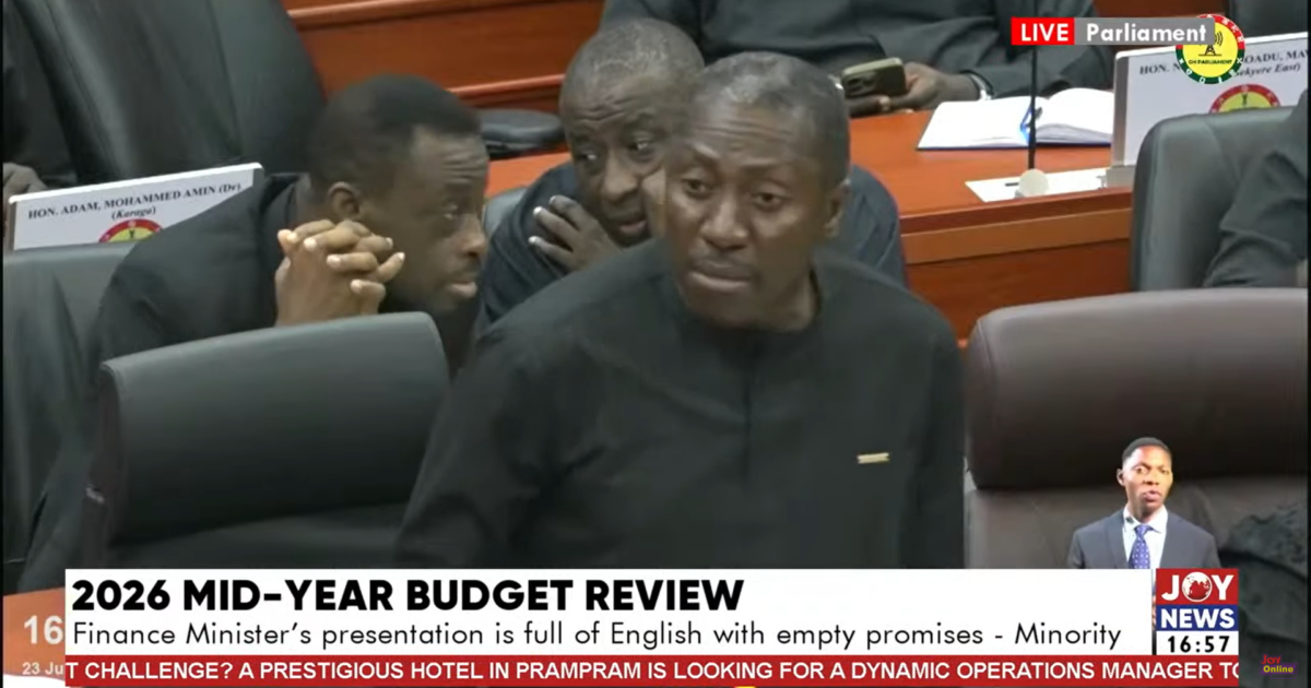 Afenyo-Markin Slams Government's Economic Management, Calls for Concrete Policy Measures