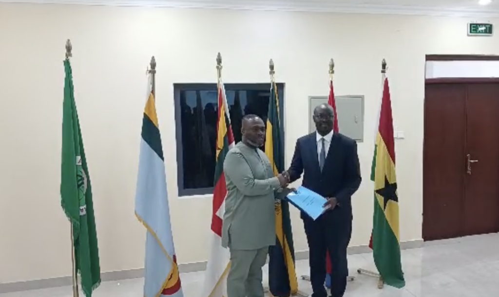 Finance Minister Dr Ato Forson Hands Over Defence Ministry to Kenneth Gilbert Adjei