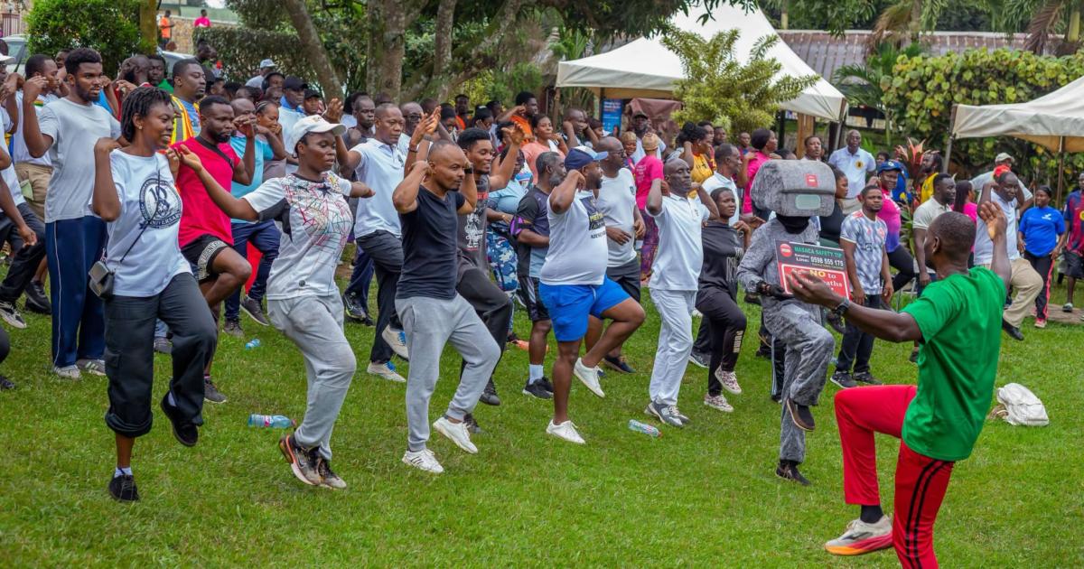 Adom TV's Nkwa Hia Fit & Free Health Walk Promotes Wellbeing through Community Engagement