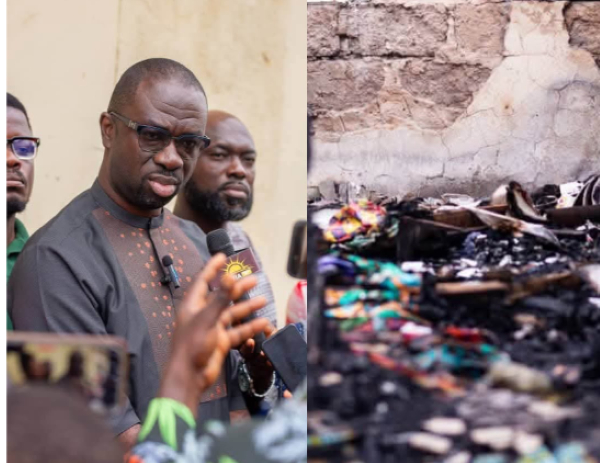 Manhyia South MP Visits Afia Kobi After Devastating Fire, Calls for Community Support
