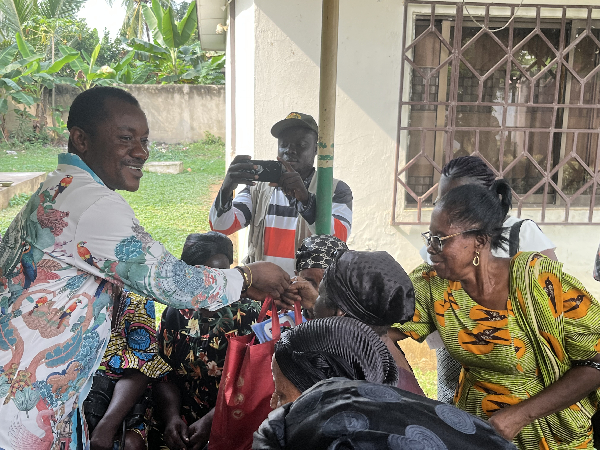 Chief Kwabda Awuah Parker I Distributes Food Aid to Over 50 Widows in Abuakwa North