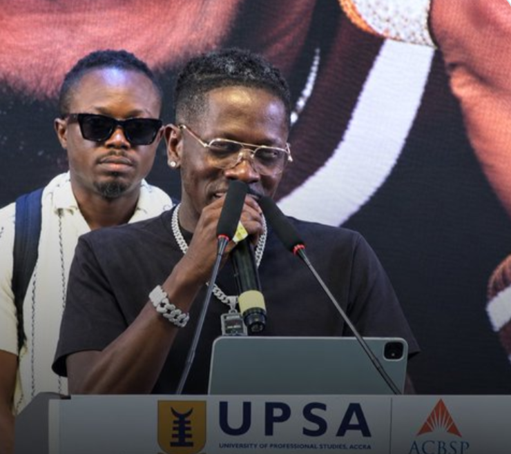 Shatta Wale shares entrepreneurial mindset at UPSA conference