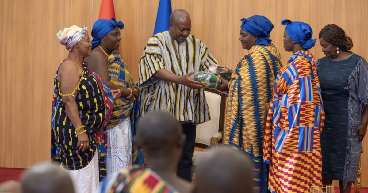 President Mahama thanks Ahafo chiefs, pledges accelerated development for new region